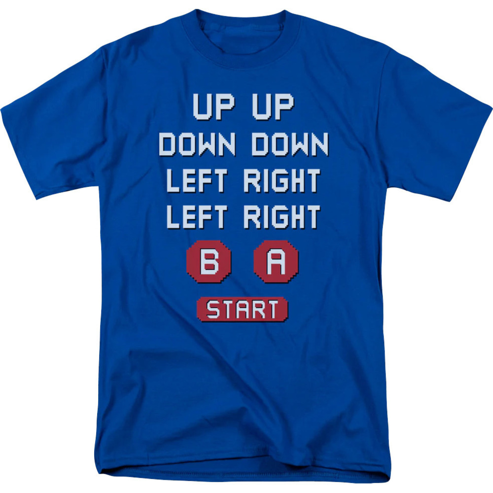 Retro Contra Cheat Code 30 Lives Tshirt